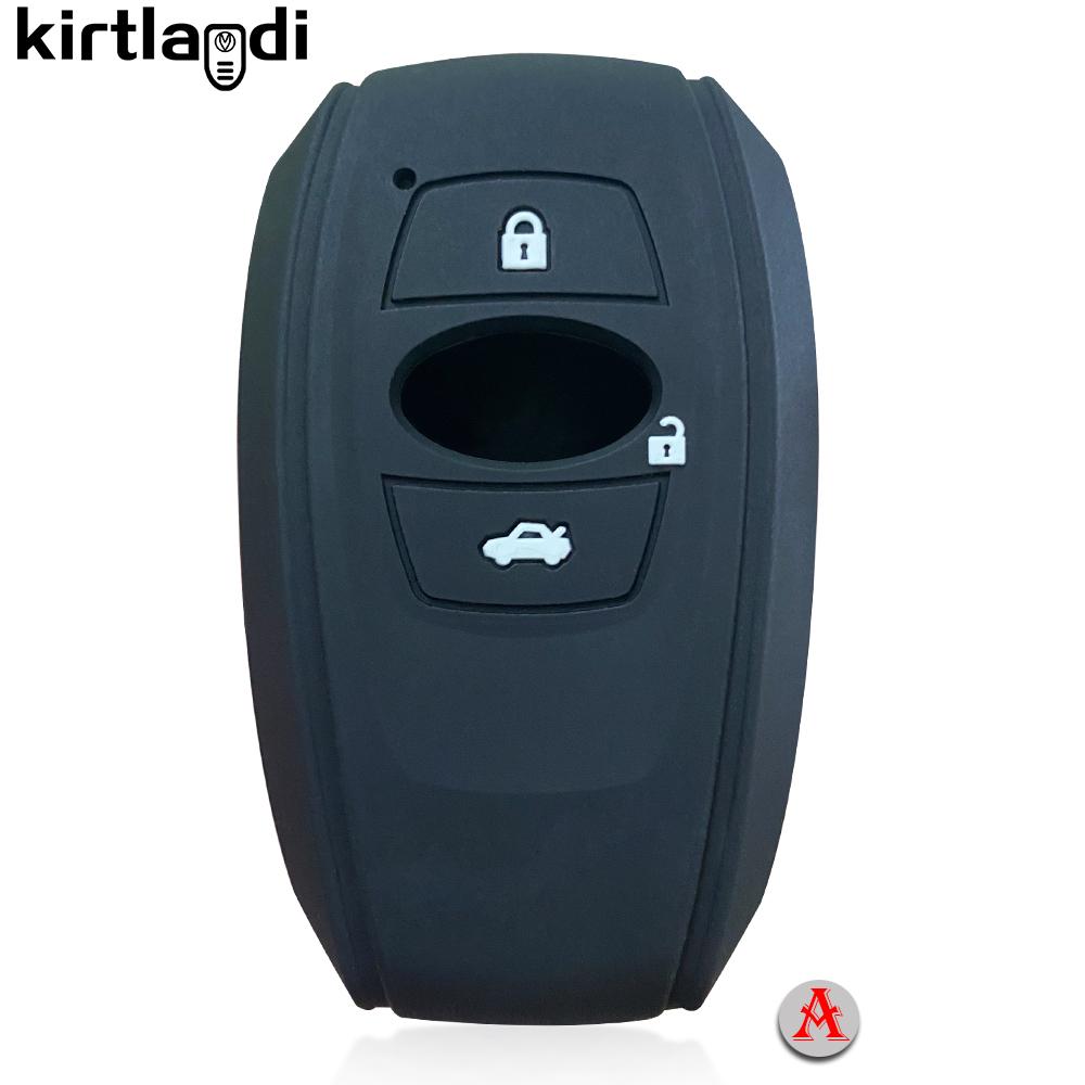 Silicone Key Cover Holder Shell Car Key Case for Subaru Forester XV BRZ LEGACY SV 2019 2020 3/4 Button Remote Keyless Protection
