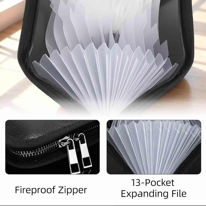13 Pocket Receipt Organiser Receipt Wallet Small Expandable File Folder