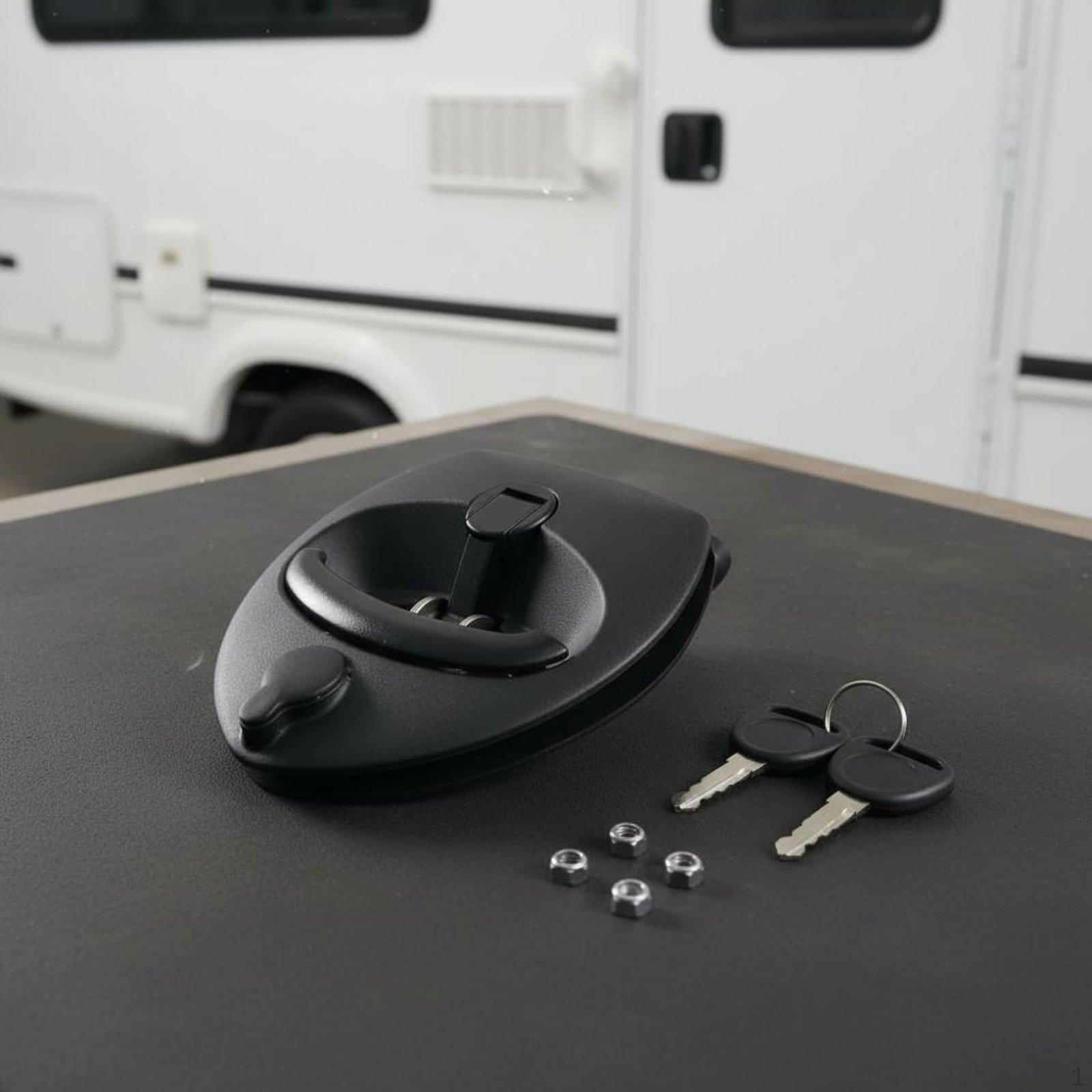 RV Compartment Door Lock Weatherproof Fishtail Handle Panel Weather Resistant Truck Replacement