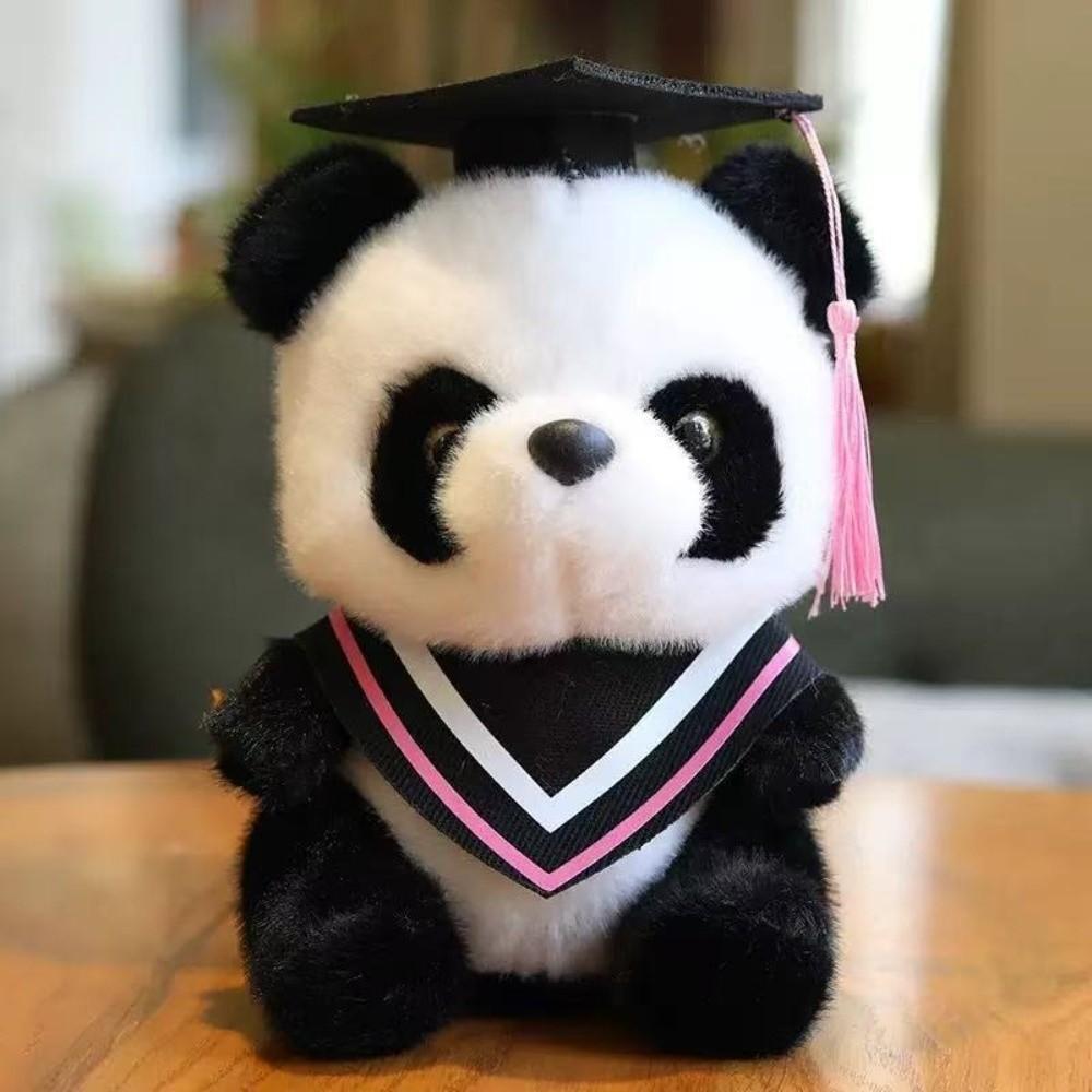 Kawaii Soft Graduation Gift Plush Toy Panda Cartoon Graduate Plush Dolls Stuffed Cute Stuffed Animal Toy Kids Gift