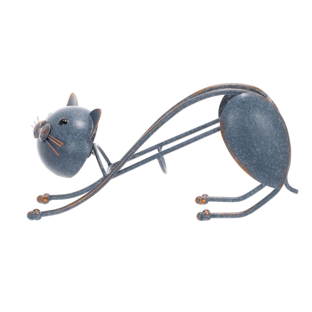 Tomfeel Iron Wine Holder Lying Cat Wine Rack Metal Winebottle Holder Freestanding Wine Rack Home