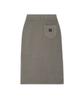 LEE Women'S Sweat Long Skirt Pigment Brown