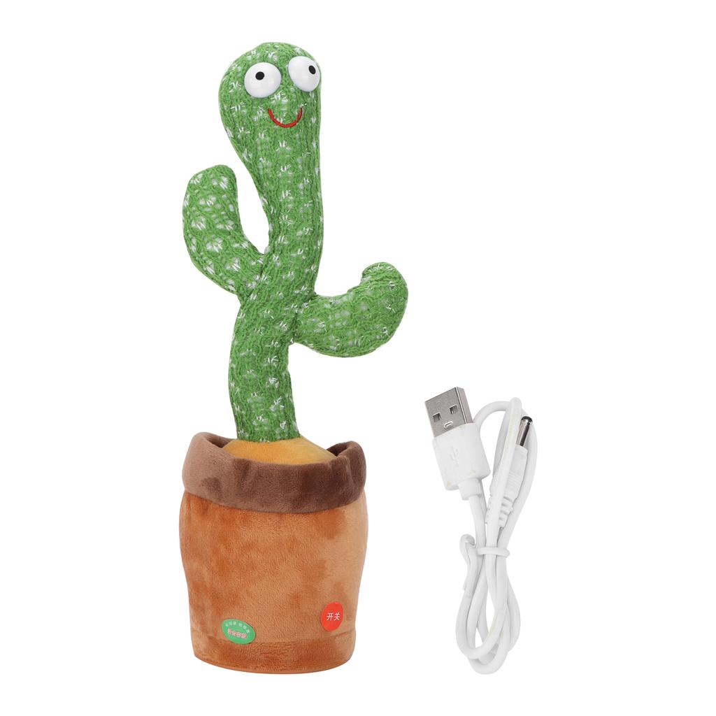 Cute Electric Cactus Plush Doll Funny Twist Dancing Recording Toy Cactus Plush Toy