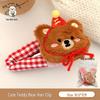 Korean Style Cute Cartoon Rabbit Gingham Hair Clip for Girls