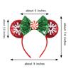 Neues Weihnachts-Mausohren-Stirnband für Mädchen Einheitsgröße Pailletten Schleife Haarband Festival Party DIY Haarschmuck Boutique