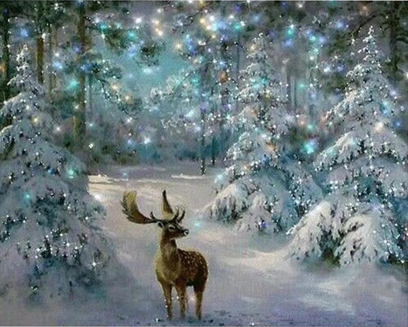 5d Diamond Painting Full Drill Square Cat Deer Animal Diamond Embroidery Flower Tree Landscape Cross Stitch Rhinestones Mosaic Wall Art