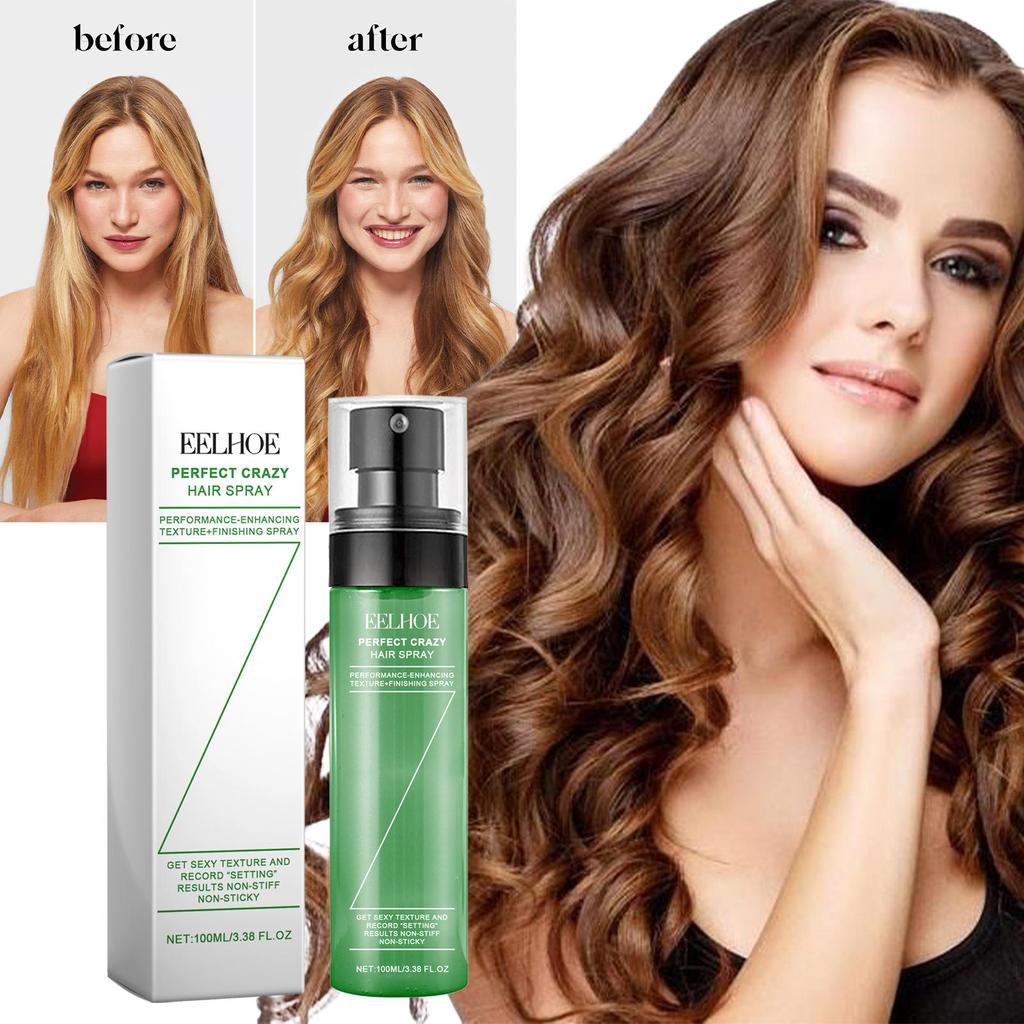 EELHOE Hair Volumizing And Styling Spray Oil Control Refreshing Long Lasting Hold No Wash Hair Texture Finish Spray For Daily Use 100ml