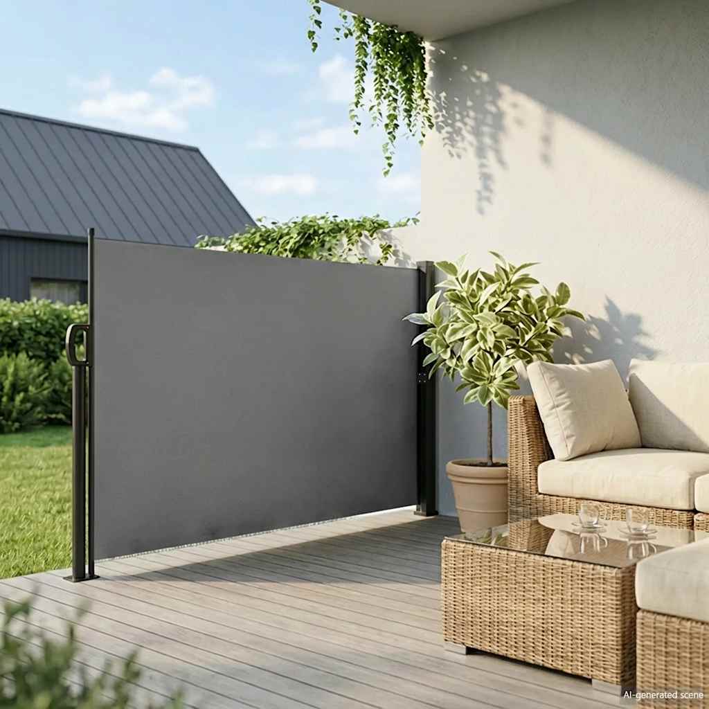 Vidaxl Tenda a Bracci Laterale Pieghevole, Antracite, 180X500 Cm