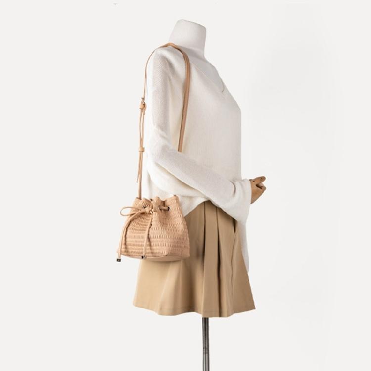 Drawstring Bucket Bag Leather Crossbody Handbags Ladies Evening Bag Fashion Shoulder Bag Purse Gifts for Women Girls