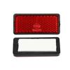 uxcell 2pcs Front Lower Fork Reflector Sticker Rear Saddlebag Side Visibility Reflector Stripe Kit Universal Red