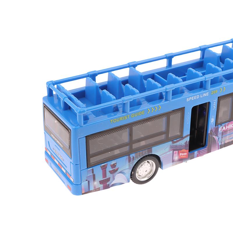 1 Piece Simulate Exquisite Convertible Bus Toys Double Decker Bus City Tour Car Model Gifts For Children
