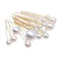 U-Shaped Pearl Hairpin for Bridal Updos & Styling