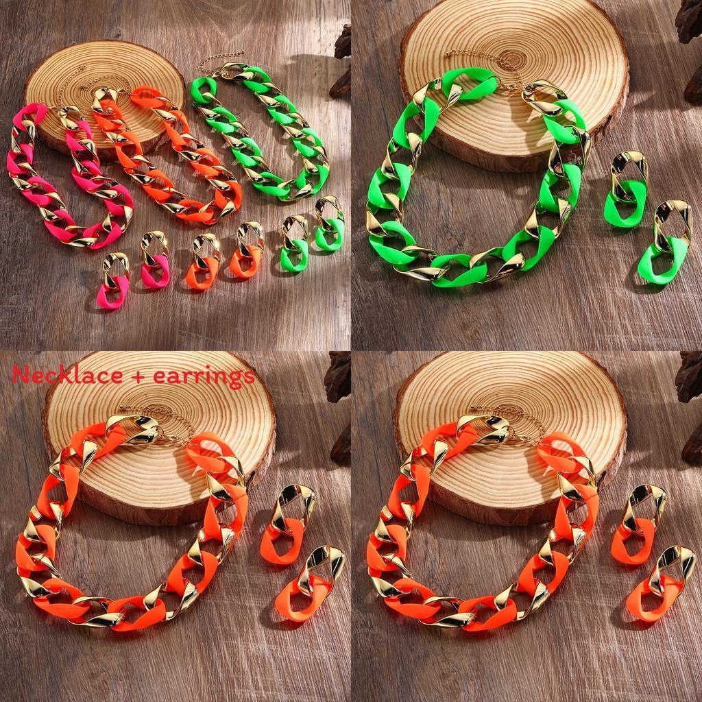 Trendy European Style Jewelry Set Featuring Flower Pattern And Geometric Design For Girls