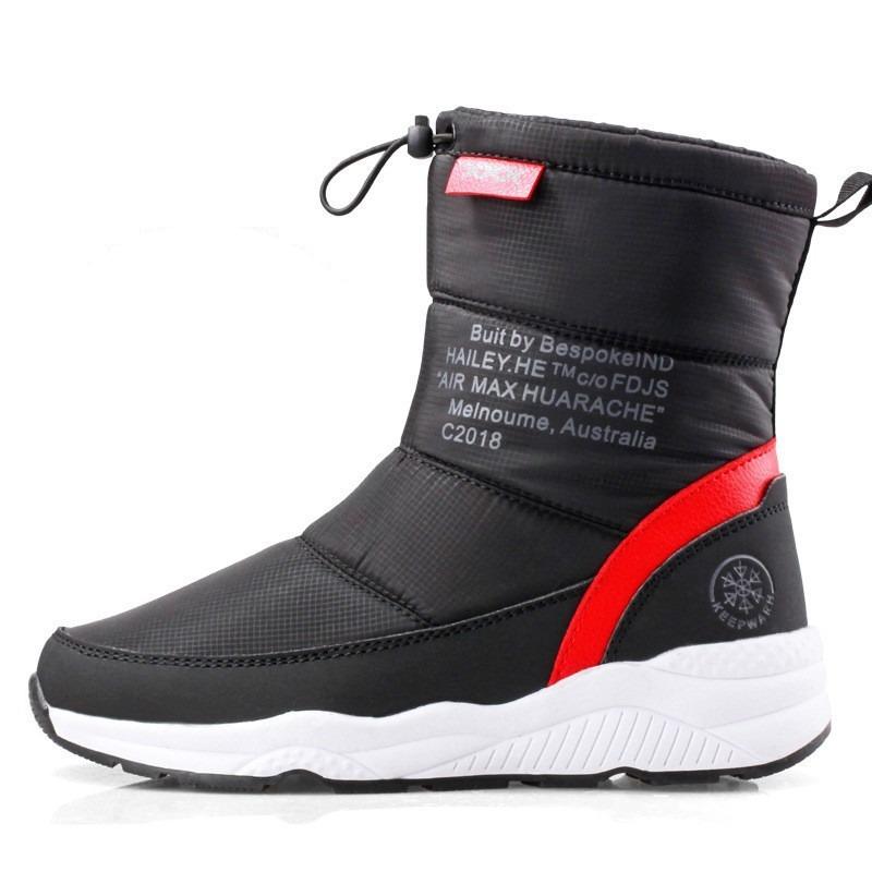 

Fashion Fashion Sewing Print Design Brand Ankle Boots Women Winter Warm Non-slip Snow Boots Comfort Lightweight Waterproof Mid-calf Boot 36 чёрный
