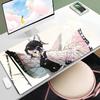 Tappetino Mouse Gaming Anime Demon Slayer Giyuu Grande Tappetino da Scrivania per Tastiera in Gomma con Bordo Cucito da 2MM