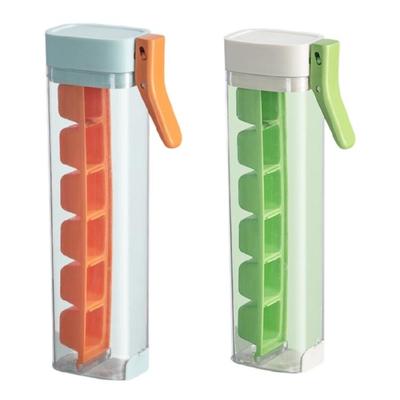Modern 6 Section Ice Cubes Tray Produced For Effortlessly Single Hand Ejection Using Premium Nontoxic PP Materials