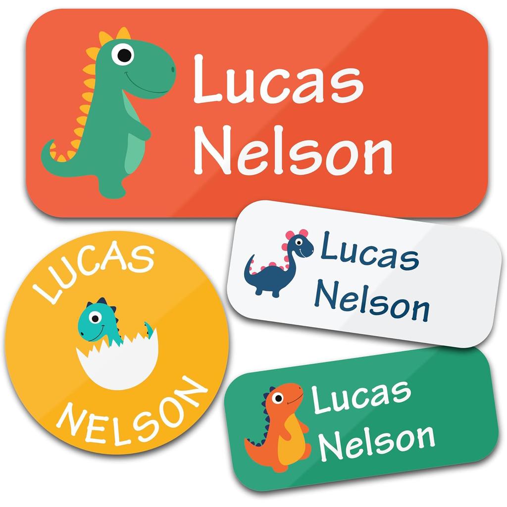 Trees 140Pcs Custom Waterproof Name Tags Stickers Cartoon Style Nakrjki Na Ubrania Imieautocollants Personnalisés Prenom