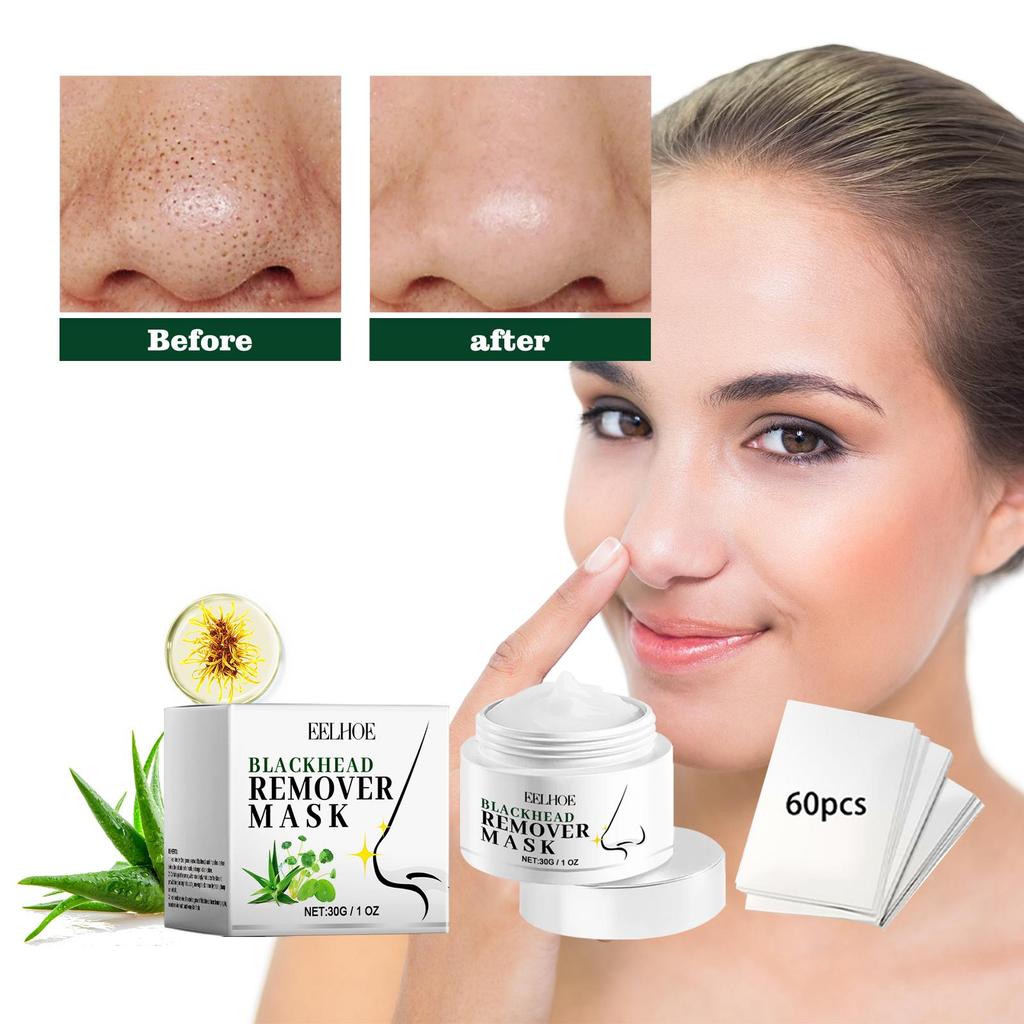EELHOE Blackhead Removal Nose Strips: Deeply Cleanses Pores, Gently Removes Blackheads and Whiteheads, Oil-controlling Mud Mask.