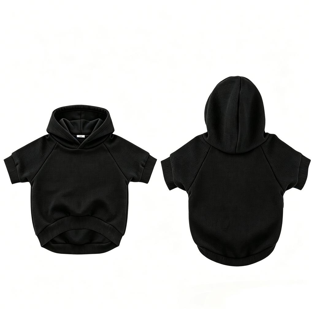 Custom Printed Knit Pet Hoodie for Dogs and Cats, Multicolor