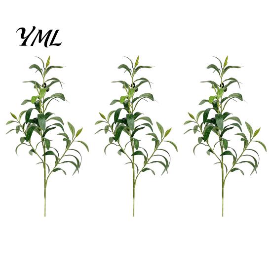 Seasonal Botanical Accents for Shelves Faux Olive Branches Vase, Artificial Tree Branches, DIY Fake Realistic Greenery Plants, Stems, Floral