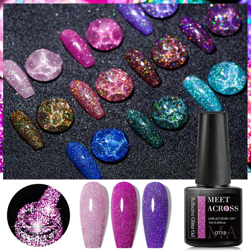 Acheter Vernis à ongles Gel à paillettes colorées réfléchissantes couleur  d'hiver paillettes scintillantes couleur d'hiver paillettes scintillantes  décoration d'art d'ongle