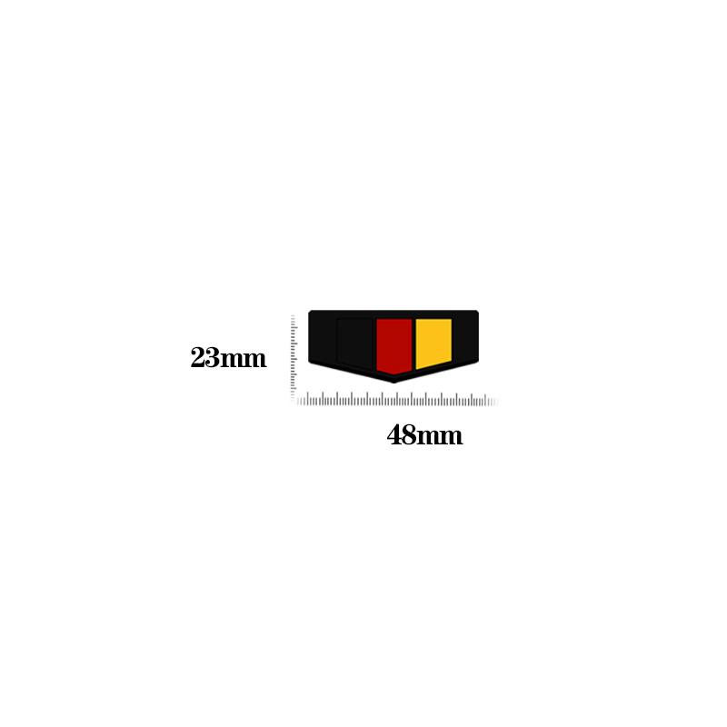 Metal Sticker France Italy Germany National Flag Emblem Car Rear Trunk Badge Side Decal For Toyota Honda Subaru Lexus Peugeot MM35