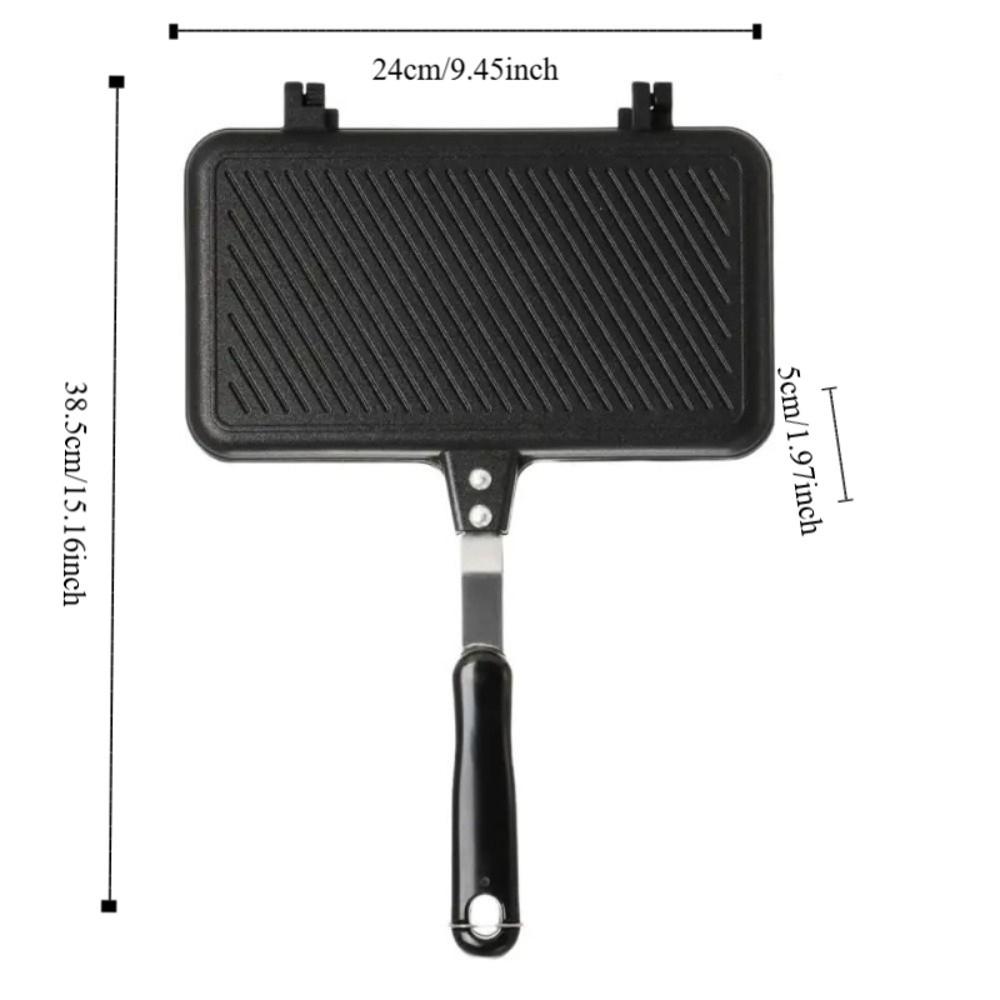 Heat-resistant Breakfast Sandwich Baking Pan Double-Sided Sandwich Maker Toast Frying Pan  Bread