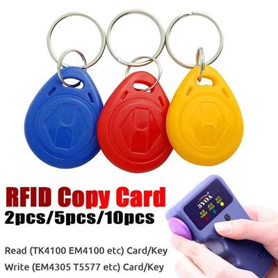 5/10 STÜCKE EM4305 125 kHz Schlüsselkopie wiederbeschreibbar beschreibbar wiederbeschreibbar EM ID T5577 Schlüsselanhänger RFID Tag Ringkarte Proximity Token Zugang Duplikat