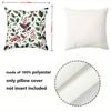 1 Pieces Christmas Holly Pattern Decorative Throw Pillows Polyester pillowcase, sofa decorative cushion cov Headboard Pillow