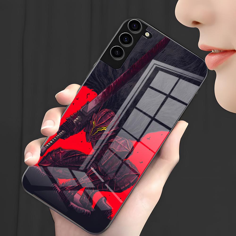 Berserk Comics Cool Phone Case For Samsung A25 A13 A33 5G A54 A36 A35 A56 A52 A14 Shockproof Glass Cover