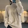 Women Sweater 100% Wool MODERN NEW SAGA Turtleneck Knit Pullover Thick Winter Jumpers Female Knit Tops