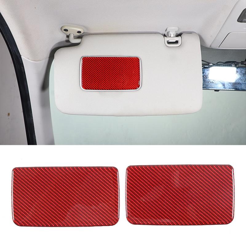 For Subaru Forester 2013-2018 Red Soft Carbon Fiber Interior Kit Dashboard Console Gear Shift Panel Decoration Trim Stickers