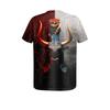 Summer Round Neck Cartoon Pattern 3D Print Top Fashionable Casual Short Sleeved Men's T-shirts