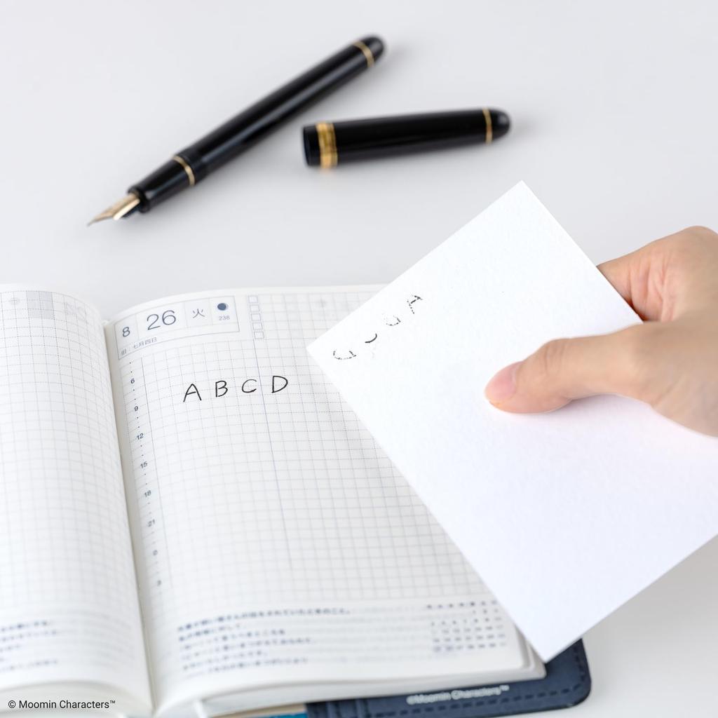 Hobonichi Moomin Techo Planner with Ink Blotting Paper Accessories