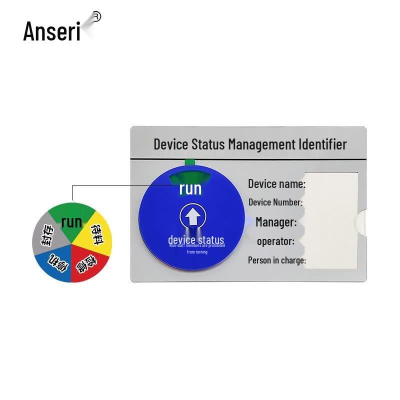 Ancairui Rotating 5-State Acrylic Status Indicator Sign