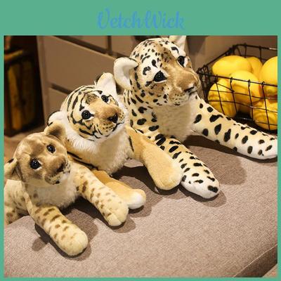 Entzückendes Plüschtier Löwe Tiger Leopard Stofftier Spielzeug für Kinder Weiches Kuscheltier Geschenk