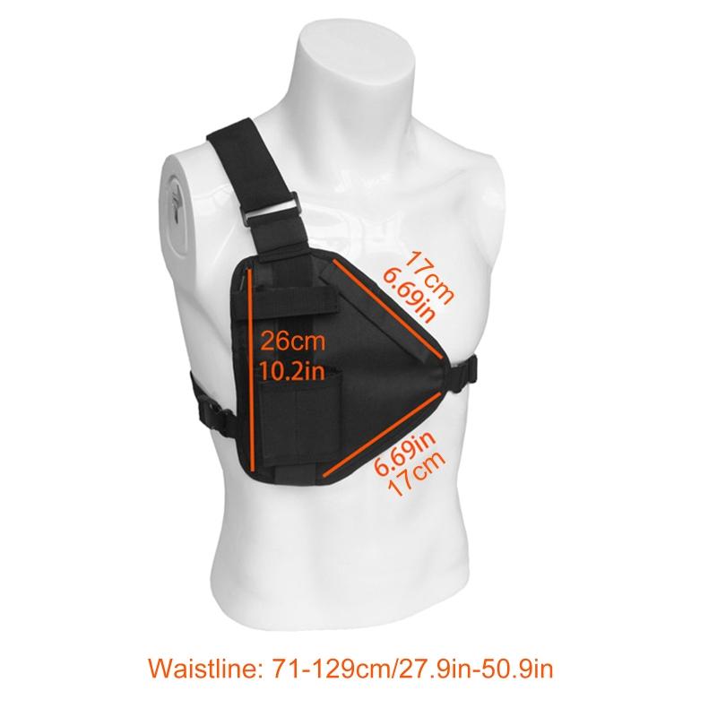 Chest Rig Bag Walkie-talkie Chest Bags Search Rescue Radio Station Front Pack