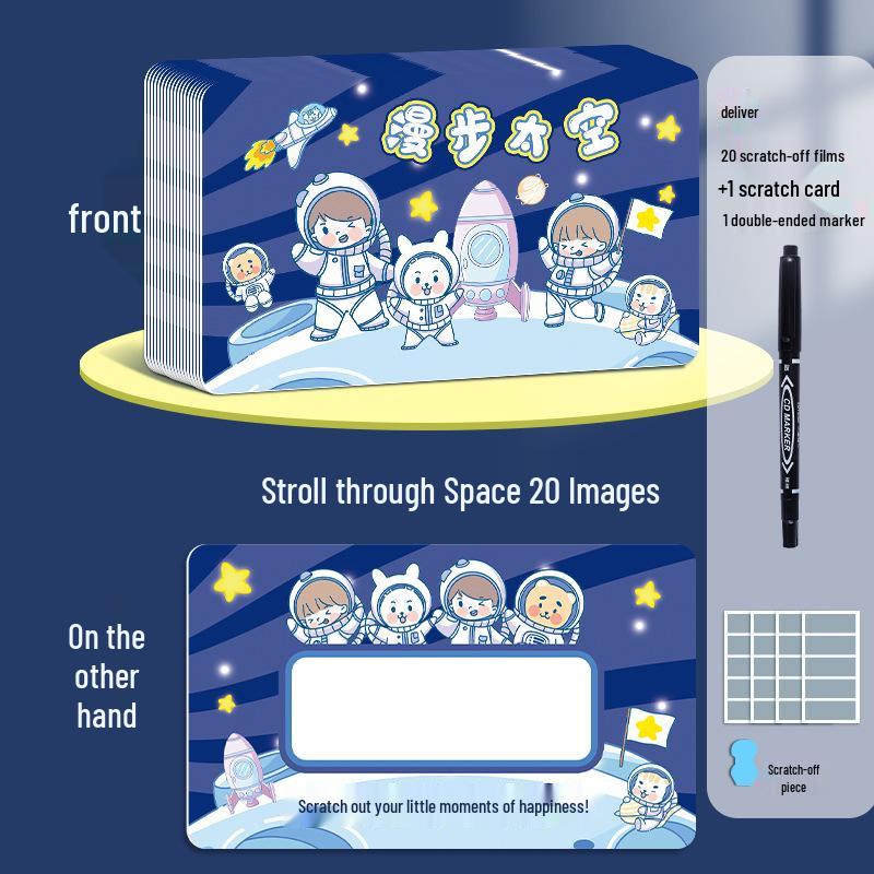 Interactive Lucky Scratch-off Cards for Elementary and Kindergarten Students