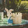 Resin Bunny Flowerpot Handicraft Garden Figurines Sculpture Succulent Flowerpot  Gift