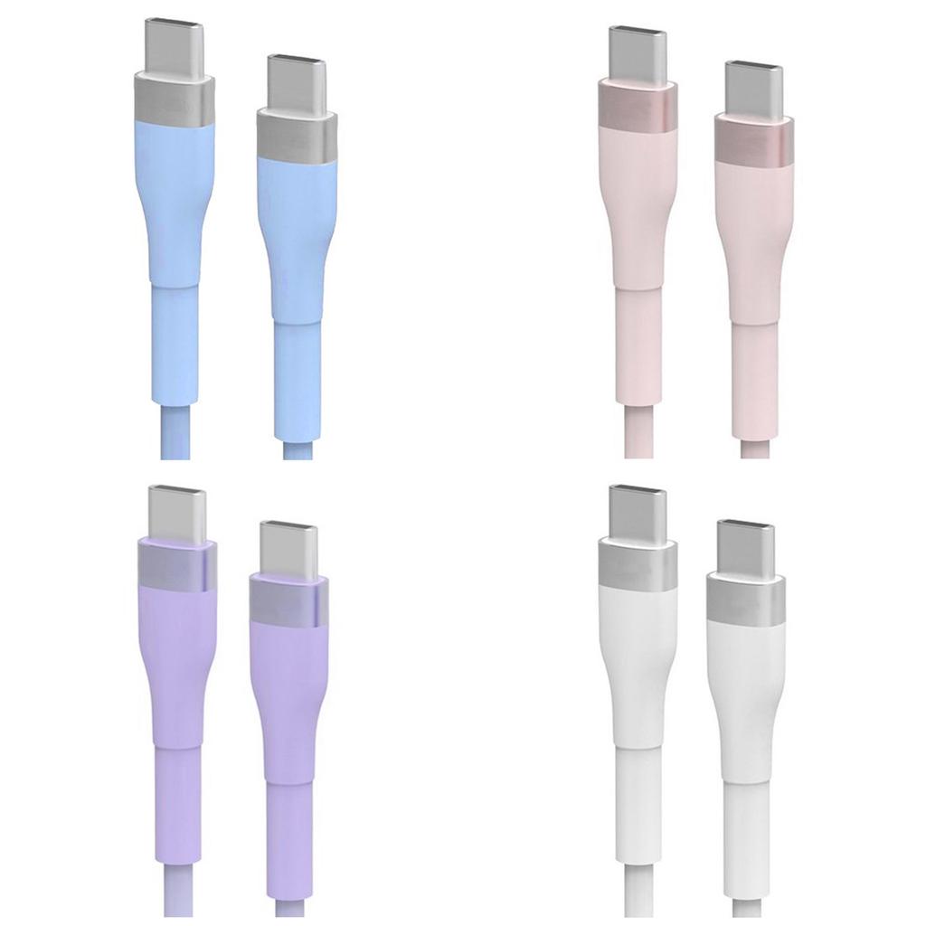 High Speed 60W USB Type C Fast Charging Data Cable Colorful For Home Office Travel USB C Charging Cord