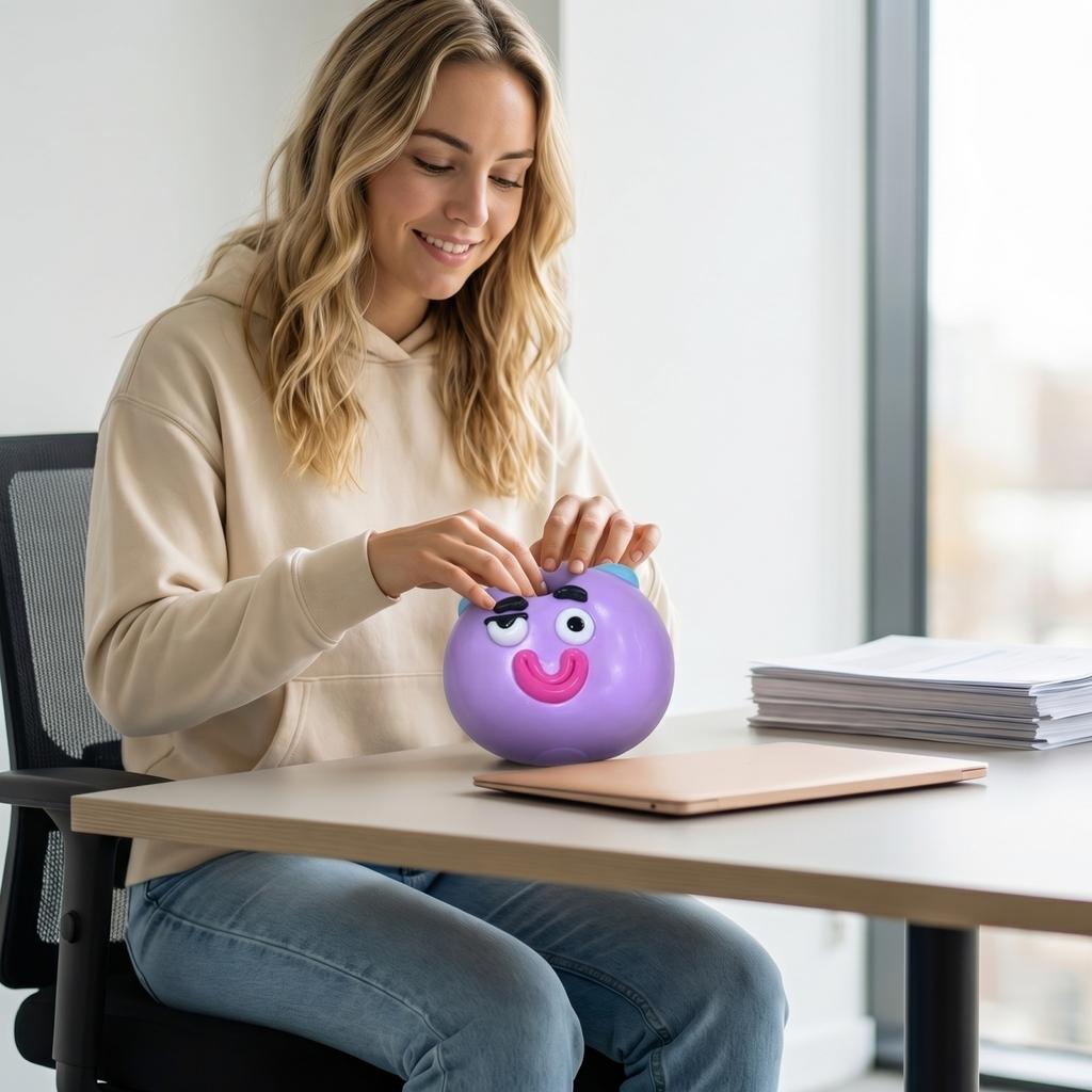 Jouet musical à pincer, lent, apaisant et anti-stress
