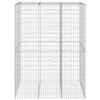 VidaXL Panier gabion avec couvercle 150x100x200 cm fer galvanisé, mur en gabion, mur de soutènement en gabion, clôture en 3295226