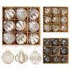 High-Quality Painted PET Christmas Ball Ornament Set - Transparent Holiday Tree Decorations