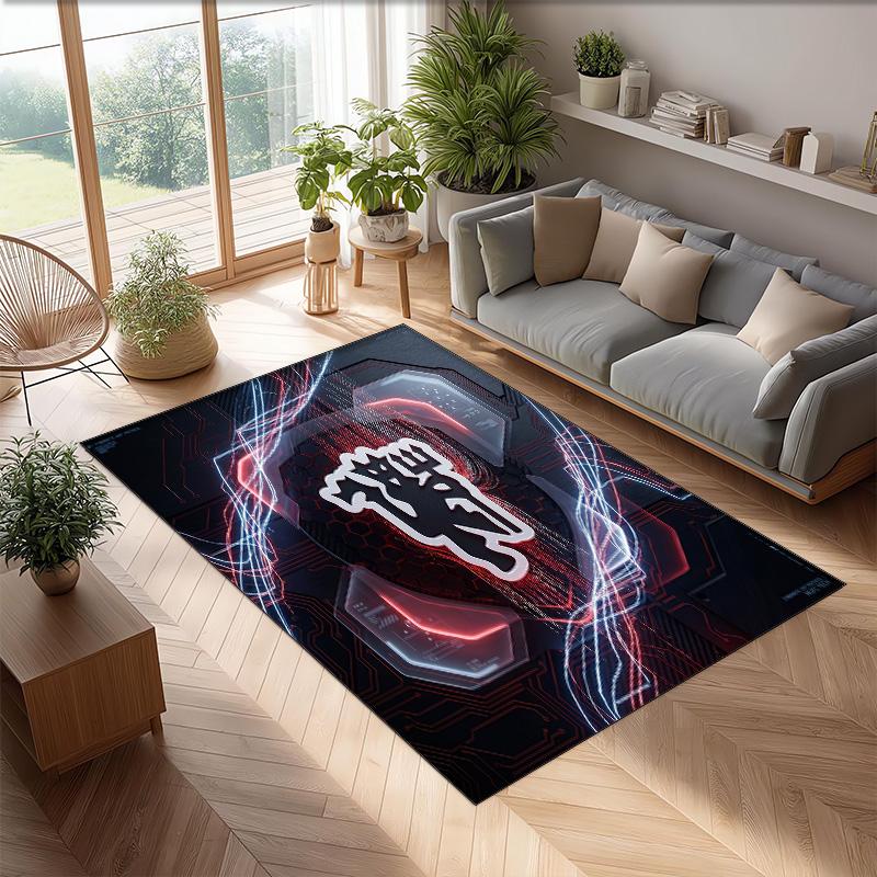 Tappeto in Flanella Stampato Manchester United Antiscivolo Morbido Poliestere Tappeto per Pavimento Tappetino Decorativo per Interni per Camera da Letto Soggiorno Divano