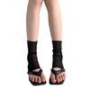 Thin, Rolled-up, Mid-calf Women's Solid Color Ankle Socks, White Thin Transparent Leg Covers, Grey Socks