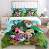 3pcs Minnie Mouse & Friends Jungle Adventure Bedding Set 1 Soft Quilt Cover + 2 Pillowcases, Machine Washable Suitable for All Seasons Q073