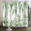 Watercolor Green Leaf Shower Curtain for Bathroom Vines Plant Nordic Minimalist Polyester Botanic Curtain for Home Hotel 180x2