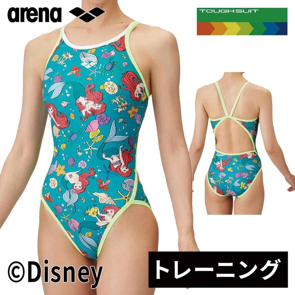 Swimsuit Training One Piece Pink x Blue M [Arena] (Open Back) Women's (PKBL)