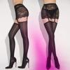 Womens Oil Shiny Stocking With Lace Hip Wrap Skirts 912-Pin Pantyhose Transparent Open Crotch High Socks Exotic Lingerie