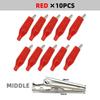 Alligator Clips G98 28/35/45mm Crocodile Electrical Clamps, Test Probe Meter Black Red Plastic Boot for Car Auto Battery